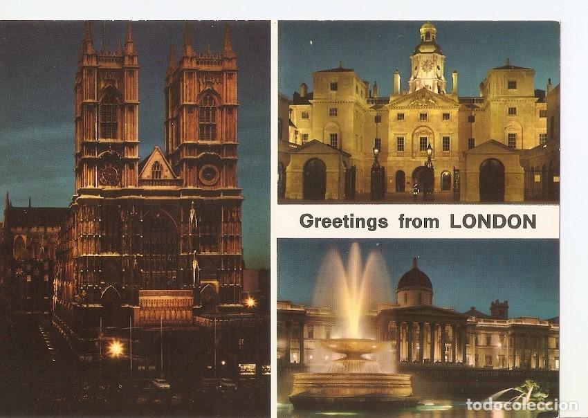 Postkarten: Postal 032717 : Greetings from London - Varios