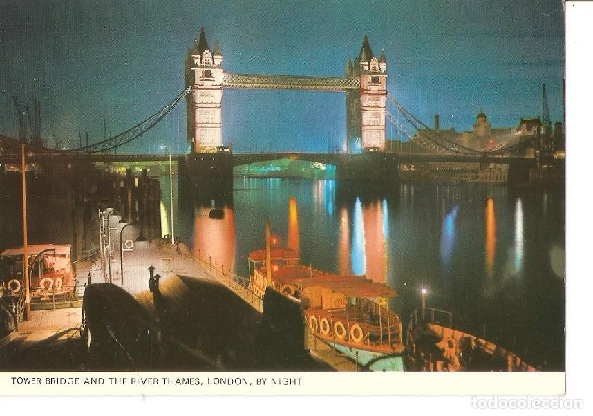 Postkarten: Postal 032739 : Tower Bridge and the River Thames London by night - Varios