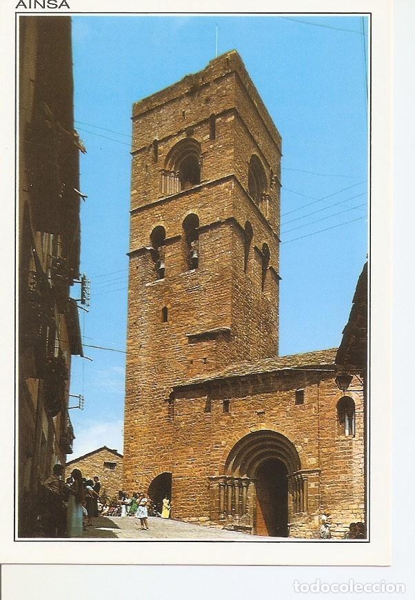 Postkarten: Postal 033029 : Ainsa - Pirineo Aragones. Iglesia Parroquial romanico s.XII - Varios