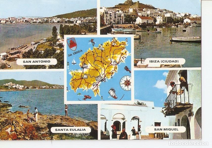 Cartoline: Postal 033189 : Recuerdo de Ibiza (Baleares) Espa&ntilde;a - Varios