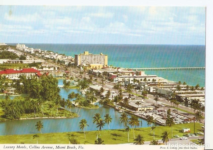 Postkarten: Postal 033508 : Luxury Motels Collins Avenue Miami Beach Fla - Varios