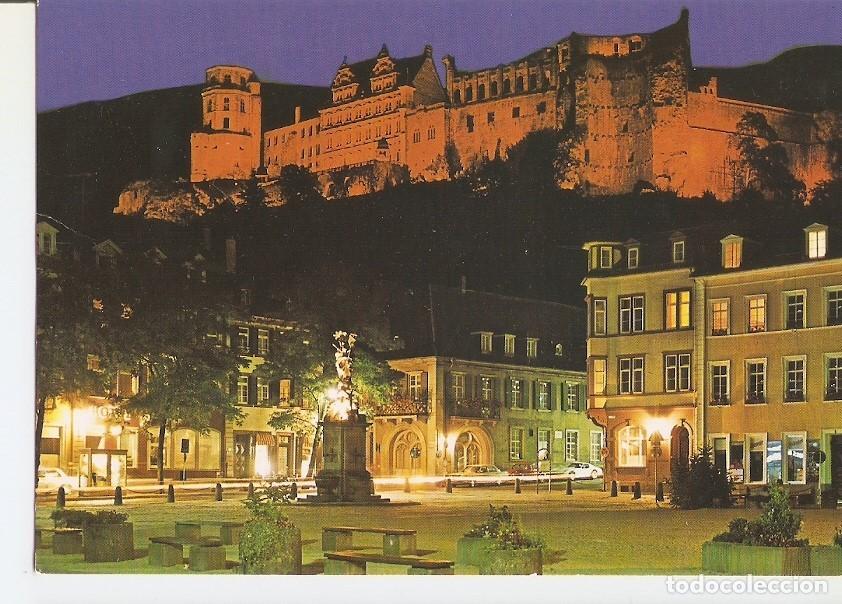 Cartes Postales: Postal 033614 : Heidelberg. Kornmarkt und Schloss bei Nacht - Varios