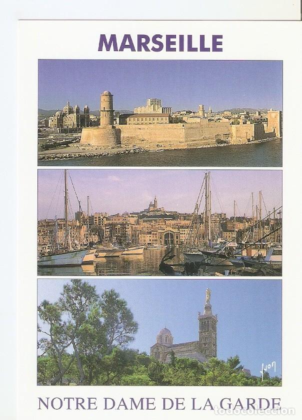 Postales: Postal 033893 : Marseille (Bouches du Rhone). Views of Marseille and Notre Dame de la Garde - Varios