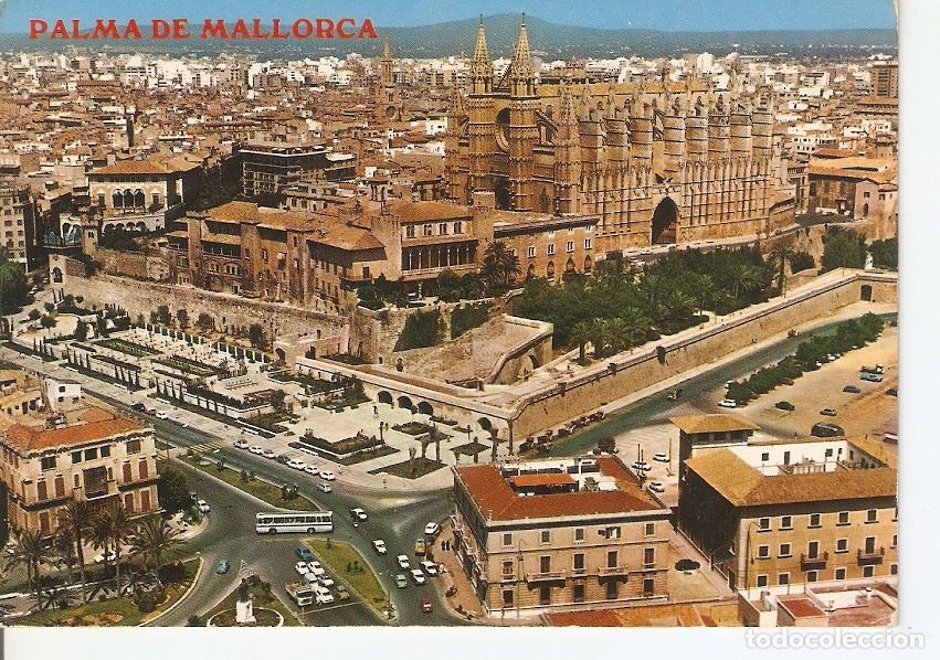 Postais: Postal 034199 : Palma de Mallorca. Catedral Palacio Almudaina Jardines del Huerto del Rey - Varios