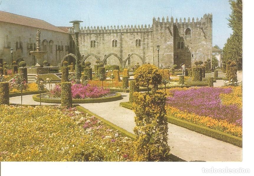 Postcards: Postal 034824 : Braga (Portugal). Jardim de Santa Barbara e Biblioteca Publica - Varios