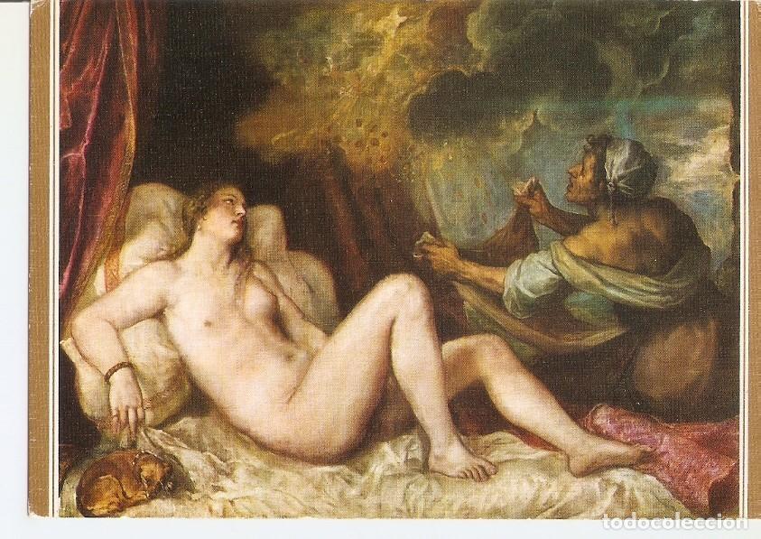 Postkarten: Postal 035146 : Tiziano. Danae recibiendo la Lluvia de Oro. Museo del Prado - Varios