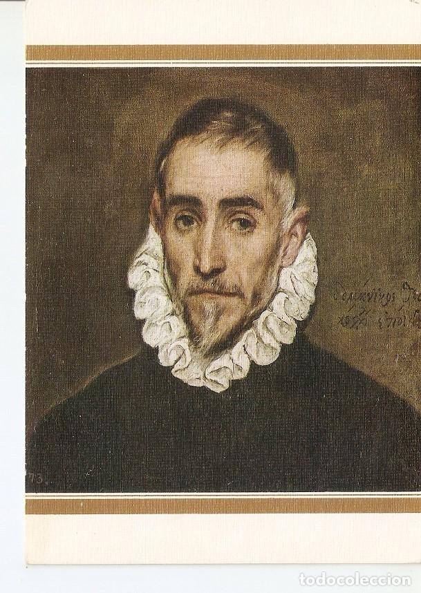 Postales: Postal 035187 : El Greco. Un Caballero. Museo del Prado - Varios