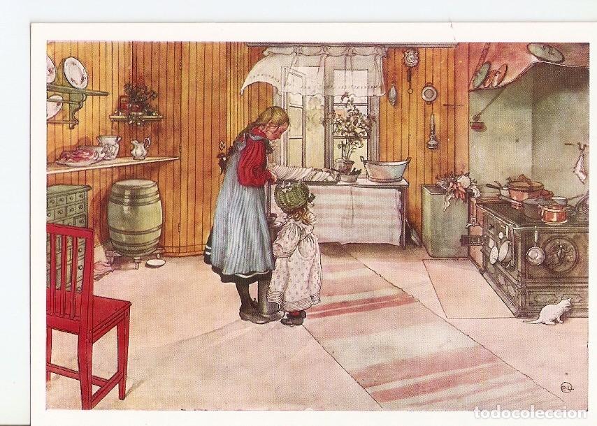 Postkarten: Postal 035195 : National Museum Stockholm Carl Larsson. Koket. The Kitchen - Varios