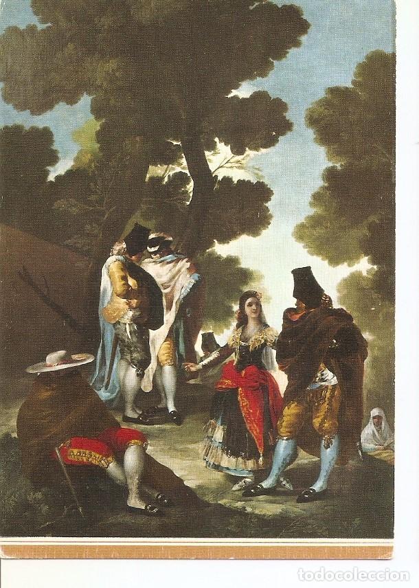 Postales: Postal 035301 : Goya. La Maja y los Embozados. Museo del Prado - Varios