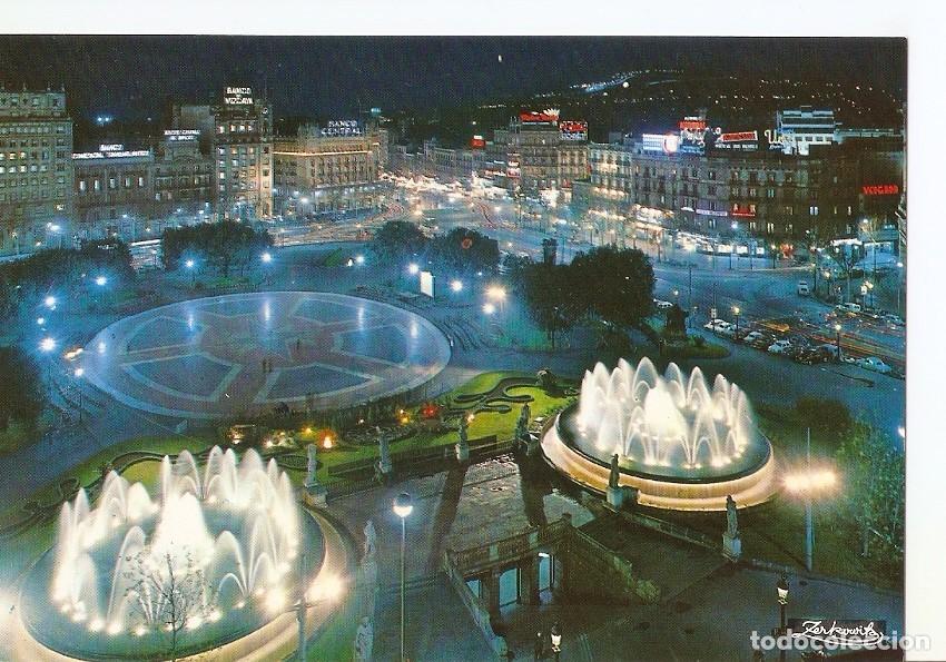 Cartoline: Postal 035460 : Barcelona. Plaza de Catalu&ntilde;a - Varios