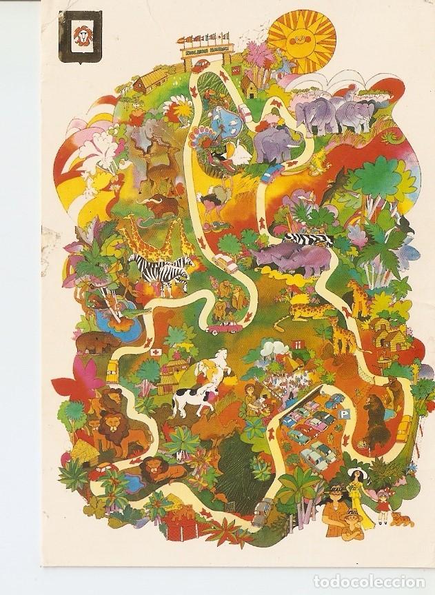 Postkarten: Postal 035601 : Rio Leon Safari Park. Albi&ntilde;ana Tarragona - Espa&ntilde;a. Reserva de animales salvajes en l