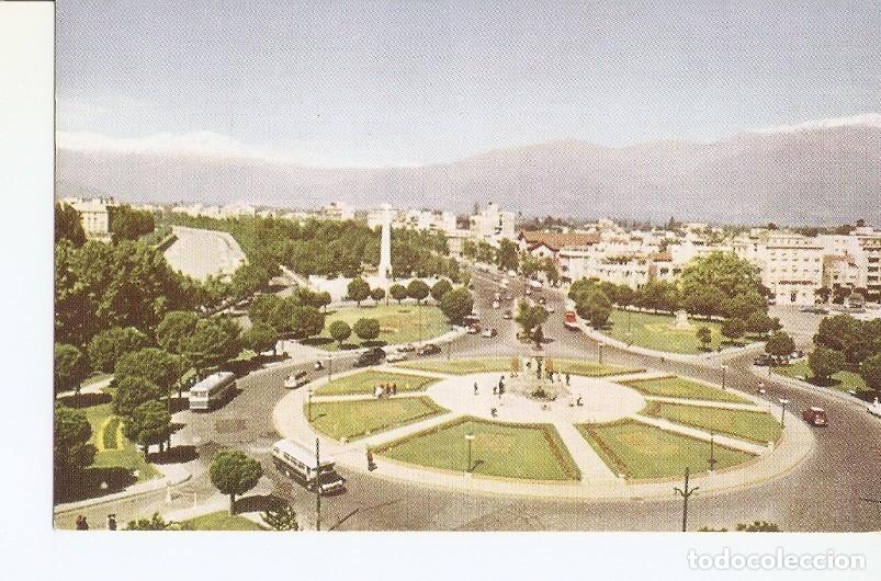 Postales: Postal 036369 : Santiago de Chile: vista de la Plaza Baquedano con los Andes al fondo - Varios