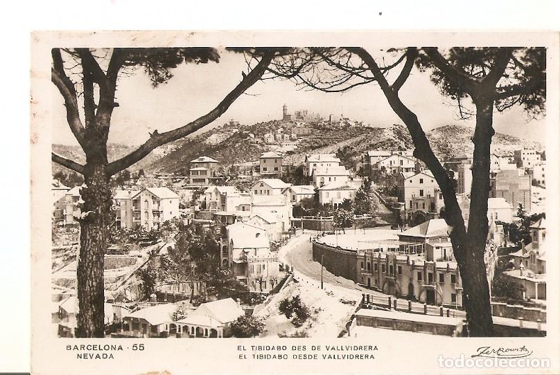 Postales: Postal 036526 : Barcelona nevada. El tibidabo des de Valldivrera - Varios