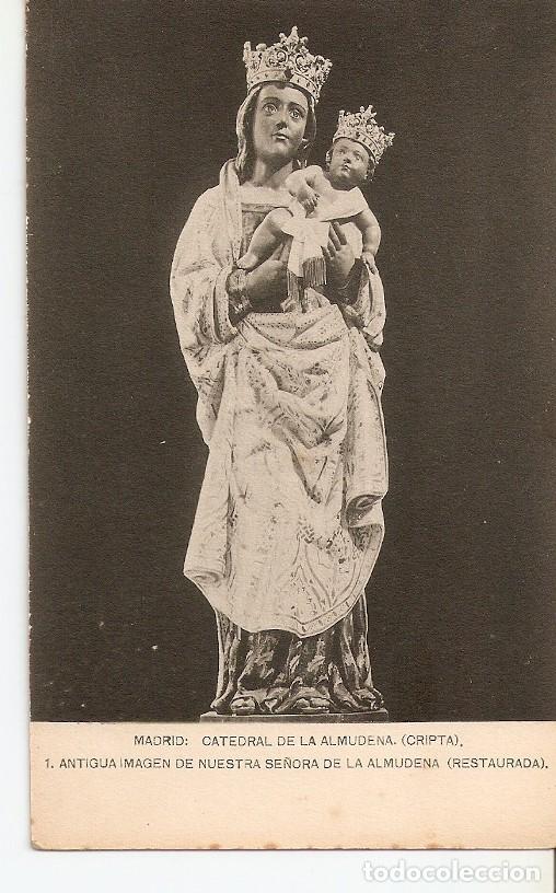 Postais: Postal 036596 : Madrid: Catedral de la Almudena (Cripta) Antigua imagen de nuestra Se&ntilde;ora de la Almu