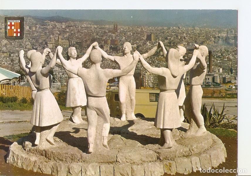 Postales: Postal 036669 : Barcelona. Monumento a la Sardana esculto J. Ca&ntilde;as - Varios