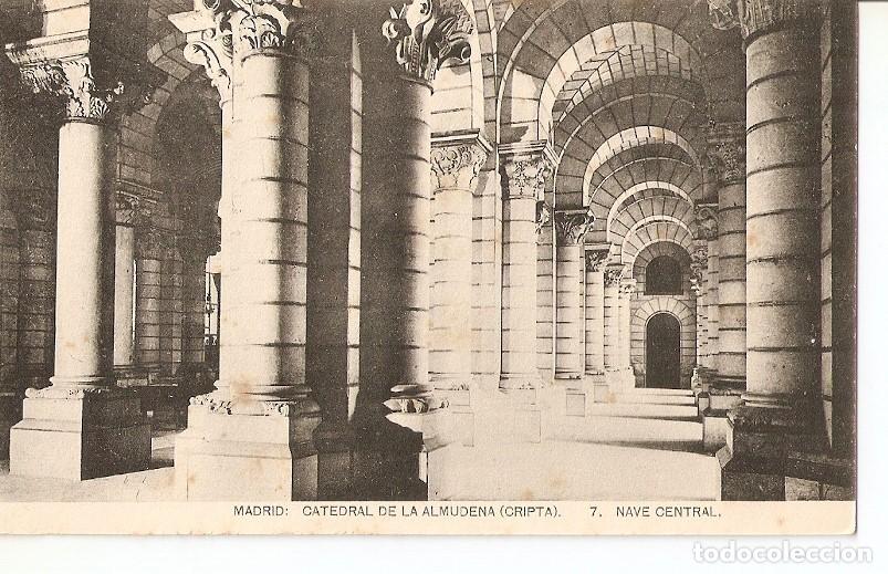 Postales: Postal 036600 : Madrid: Catedral de la Almudena (Cripta). Nave central - Varios - Foto 1