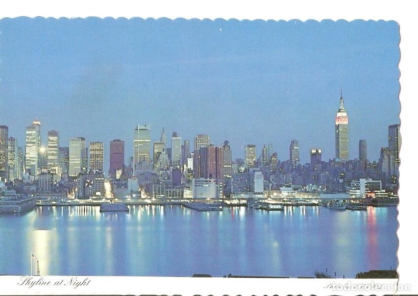 Postais: Postal 036792 : Skyline at night. Manhattan - Varios