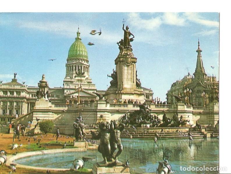 Cartoline: Postal 036735 : Buenos Aires. Fuente frente al progreso - Varios