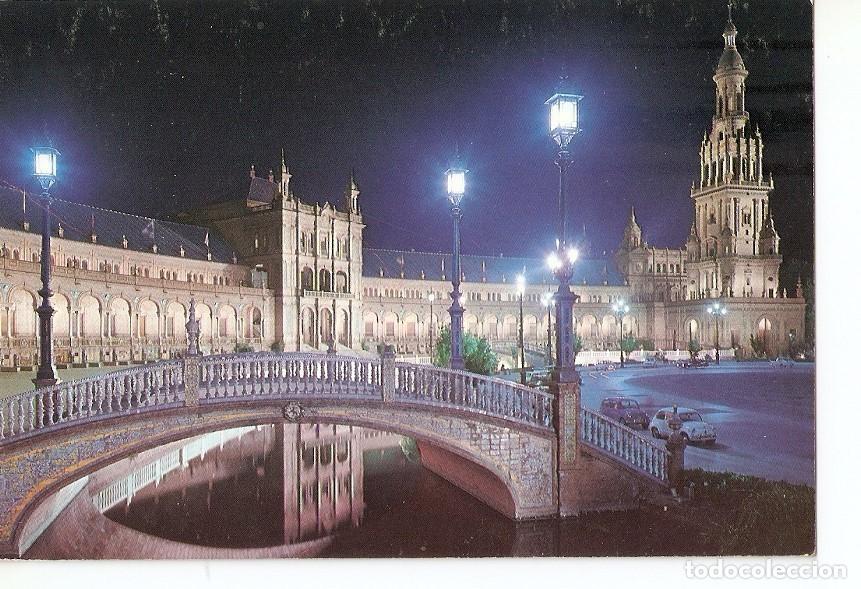 Cartoline: Postal 036850 : Sevilla. Plaza de Espa&ntilde;a vista parcial - Varios