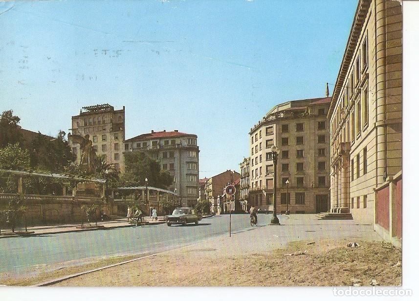 Postkarten: Postal 037312 : Orense calle Curros Enriquez y Monumento a los Caidos - Varios