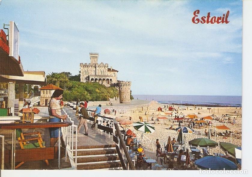 Postales: Postal 037413 : Estoril - detail of the beach - Varios
