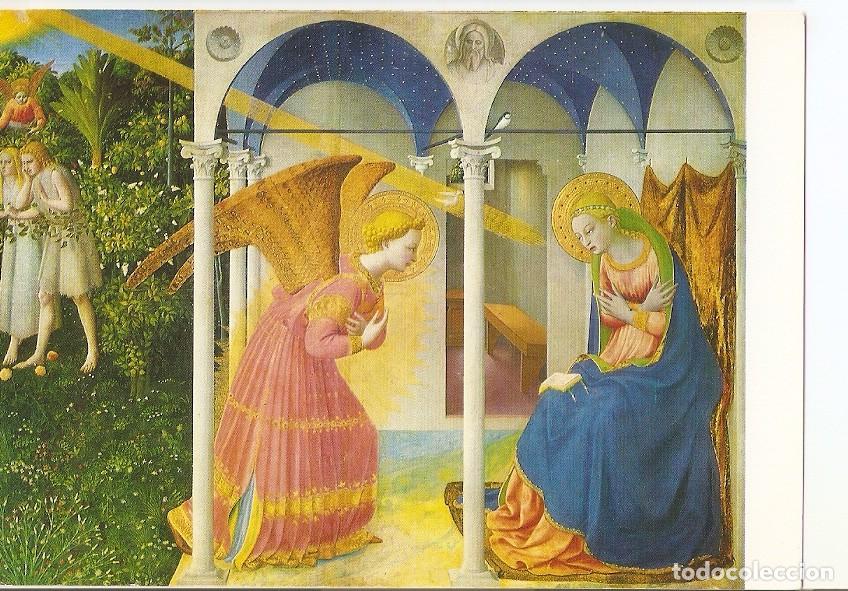 Postais: Postal 037390 : Museo del Prado. Madrid. Fra Angelico. La Anunciacion - Varios