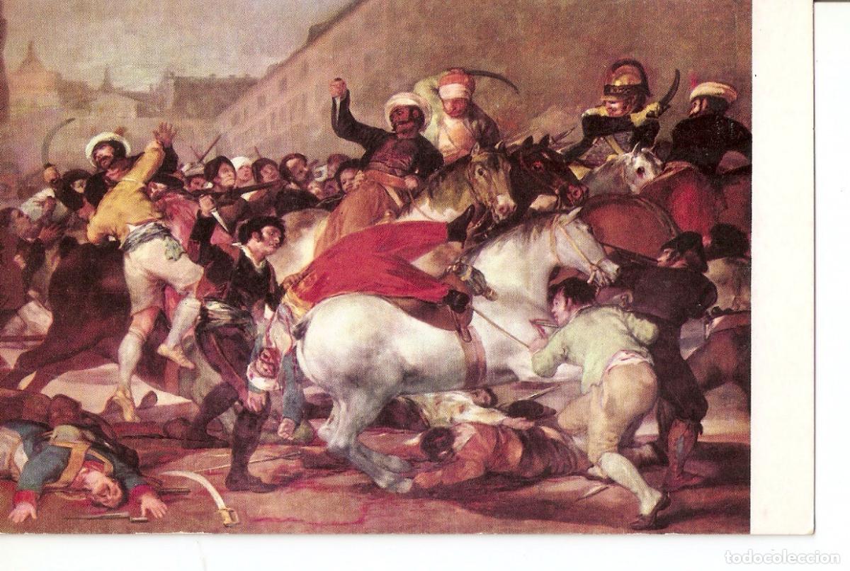 Cartoline: Postal 037512 : Museo del Prado. Goya. El Dos de Mayo de 1808 en Madrid - Varios
