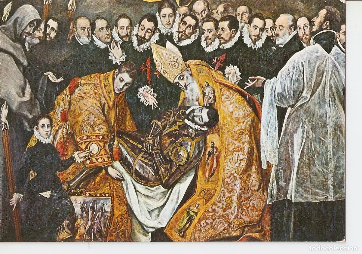 Postais: Postal 037515 : Toledo. Santo Tome. Entierro del Conde de Orgaz. Detalle (Greco) - Varios
