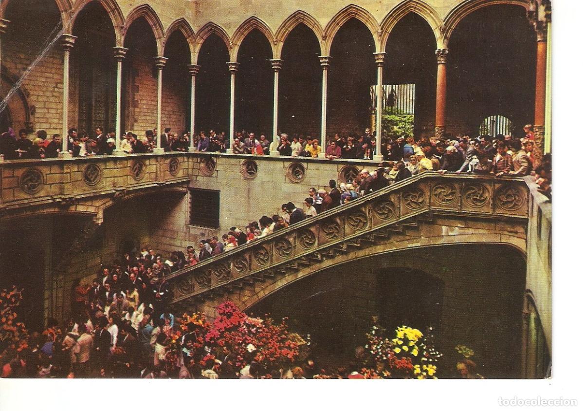 Postkarten: Postal 037901 : Barcelona. Barrio Gotico - Diputacion: Patio Gotico - Varios