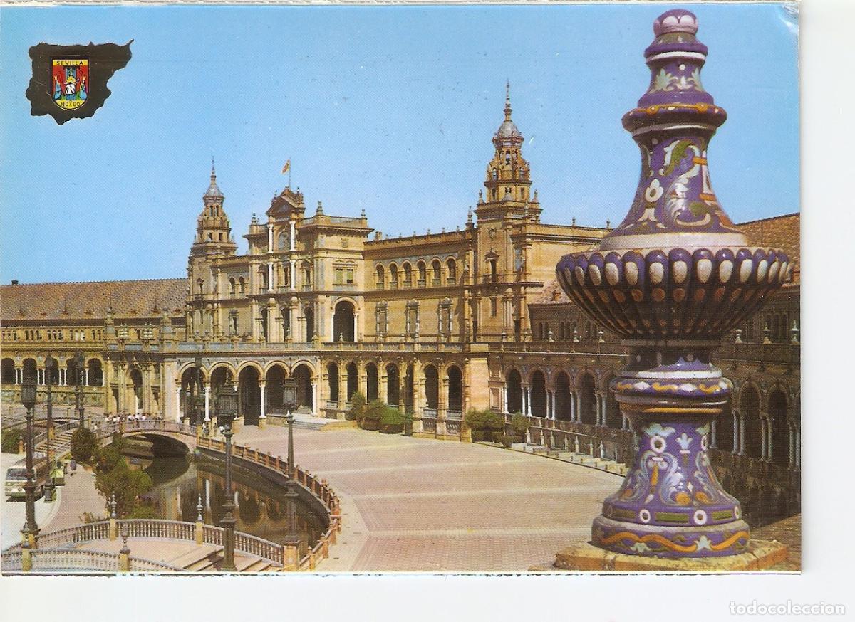 Postkarten: Postal 038097 : Sevilla. Plaza de Espa&ntilde;a - Varios