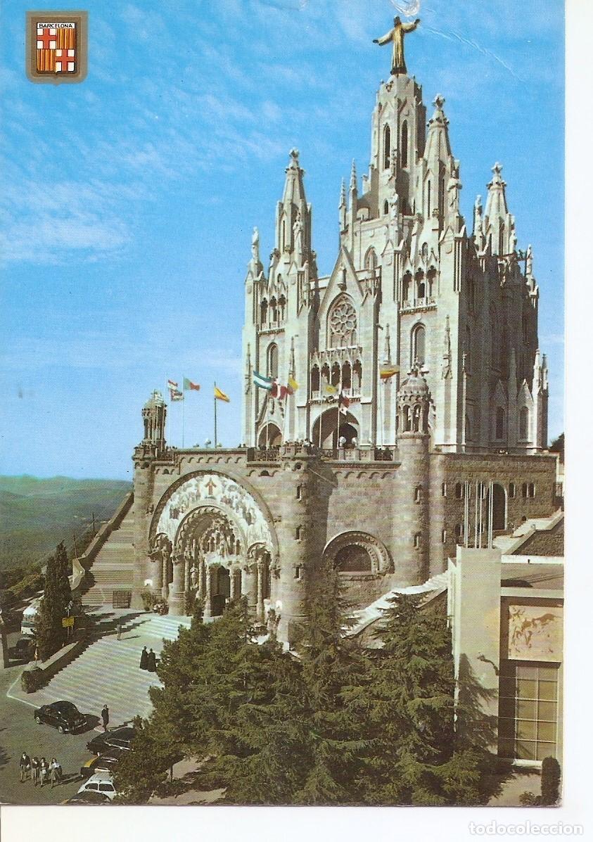 Postais: Postal 038444 : Barcelona. Tibidabo. Templo Expiatorio - Varios
