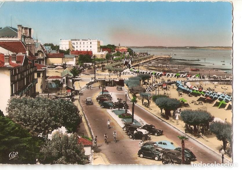 Postais: Postal 039553 : Arcachon - Cote dArgent. Promenade du Bord de Mert et la Plage - Varios