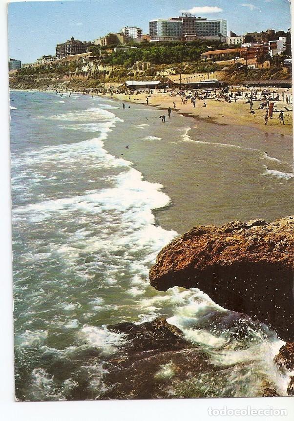 Postais: Postal 039762 : Tarragona. Playa del Milagro al fondo el Hotel Imperial Tarraco - Varios