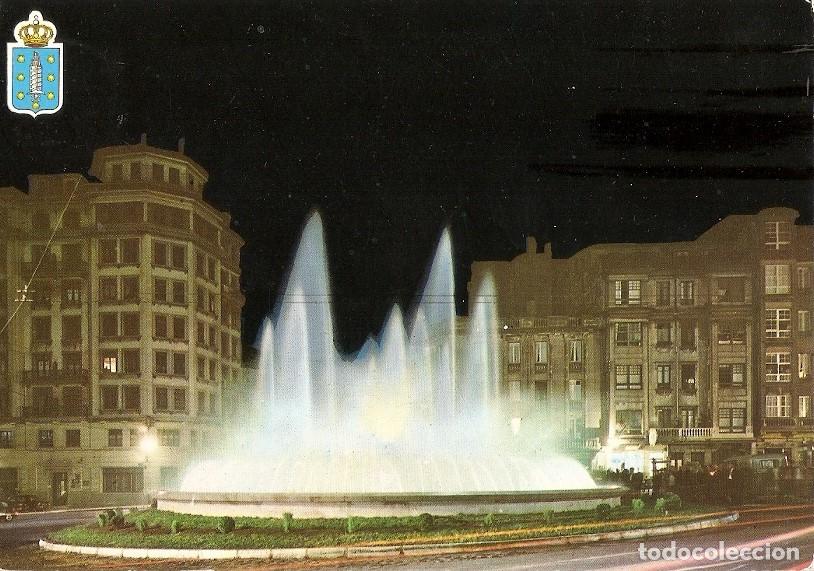 Postkarten: Postal 039933 : La Coru&ntilde;a. Fuente Luminosa de Cuatro Caminos - Varios