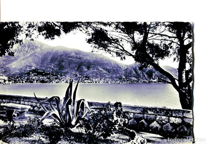Postales: Postal 16435: MENTON Alpes Maritimes - Vue generale prise de la sortie du tunnel du Cap Martin - Var
