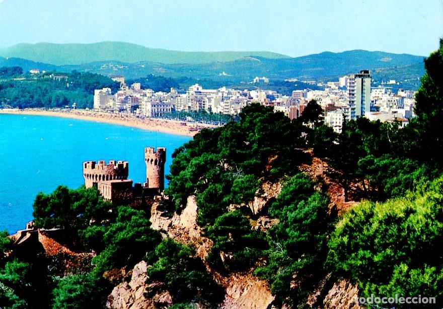 Cartoline: Postal 016613: LLORET DE MAR Costa Brava - Vista aerea tras el Castillo de Lloret - Varios