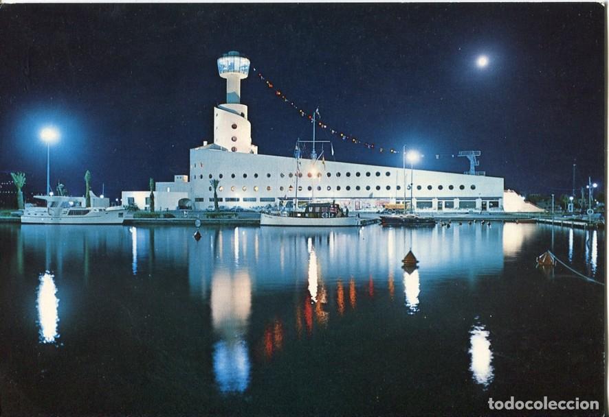 Postkarten: Postal 016791: AMPURIABRAVA Costa Brava - Club Nautico nocturna - Varios