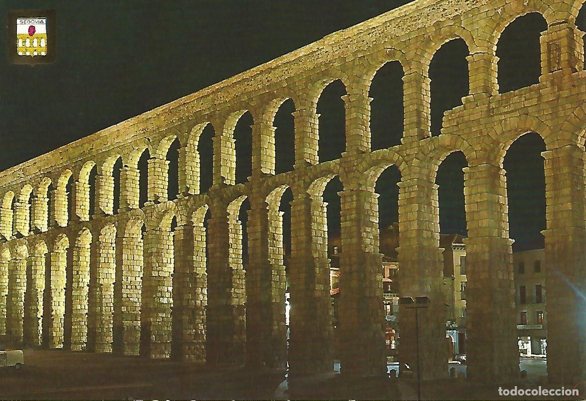 Postcards: Postal 50025: SEGOVIA - Acueducto de noche