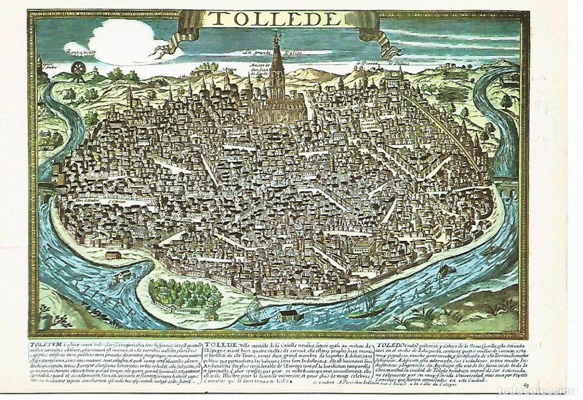 Postkarten: Postal 50550: TOLEDO - Mapa antiguo - Varios