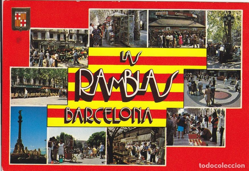 Postkarten: Postal 60043: Las Ramblas (Barcelona) - Varios