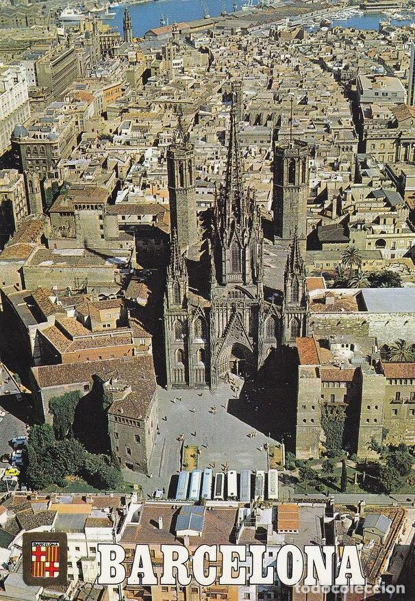 Postcards: Postal 60071: Catedral vista aerea (Barcelona) - Varios