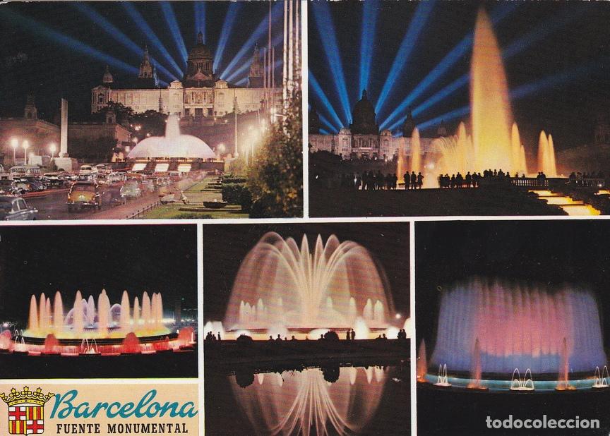 Postcards: Postal 60156: Fuentes de Montjuic (Barcelona) - Varios