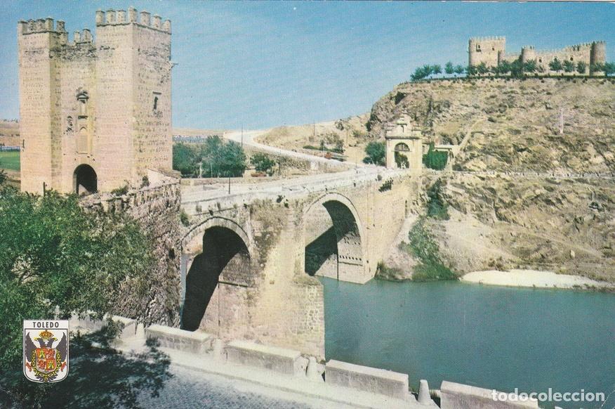 Postais: Postal 60202: Puente de Alcantara y castillo San Servando (Toledo). - Varios