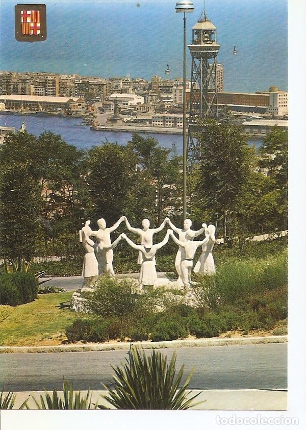 Postkarten: Postal 041357 : Barcelona. Monumento a la Sardana. Escultor J. Ca&ntilde;as - Varios