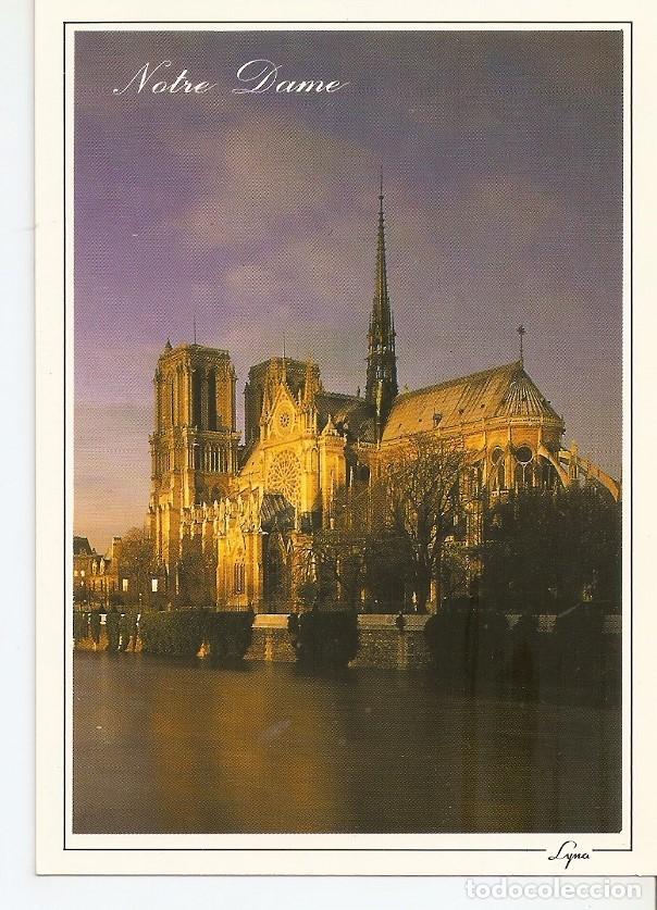 Postkarten: Postal 042686 : Paris la nuit. La Cathedrale Notre-Dame - Varios