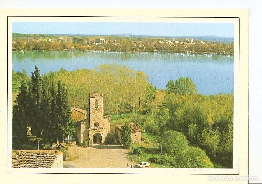 Postkarten: Postal 042976 : Porqueras (Gerona). Vista aerea. Iglesia Romanica s. XII - Varios
