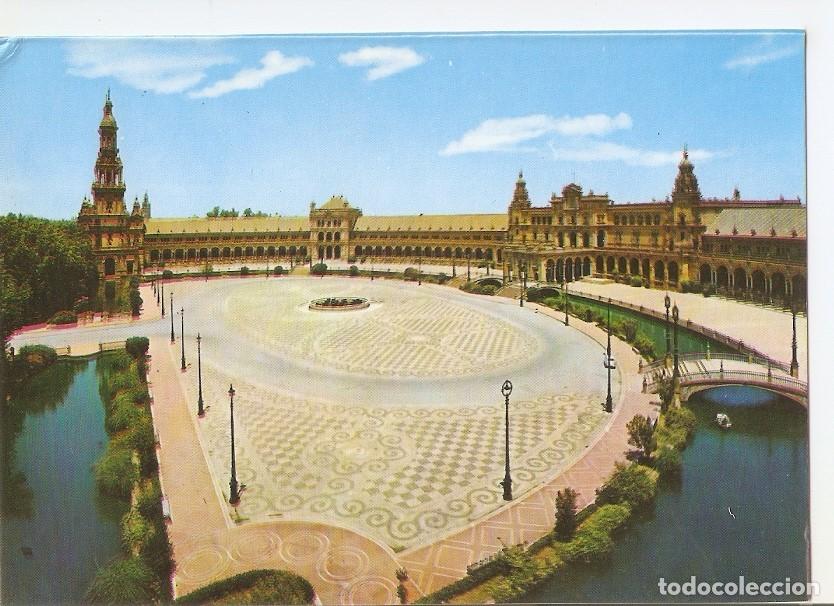 Postales: Postal 043047 : Sevilla. Plaza de Espa&ntilde;a - Varios