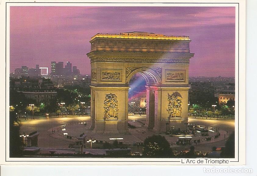 Postkarten: Postal 043019 : Paris la nuit. La Basilique of the Sacre-Coeur in Montmartre - Varios