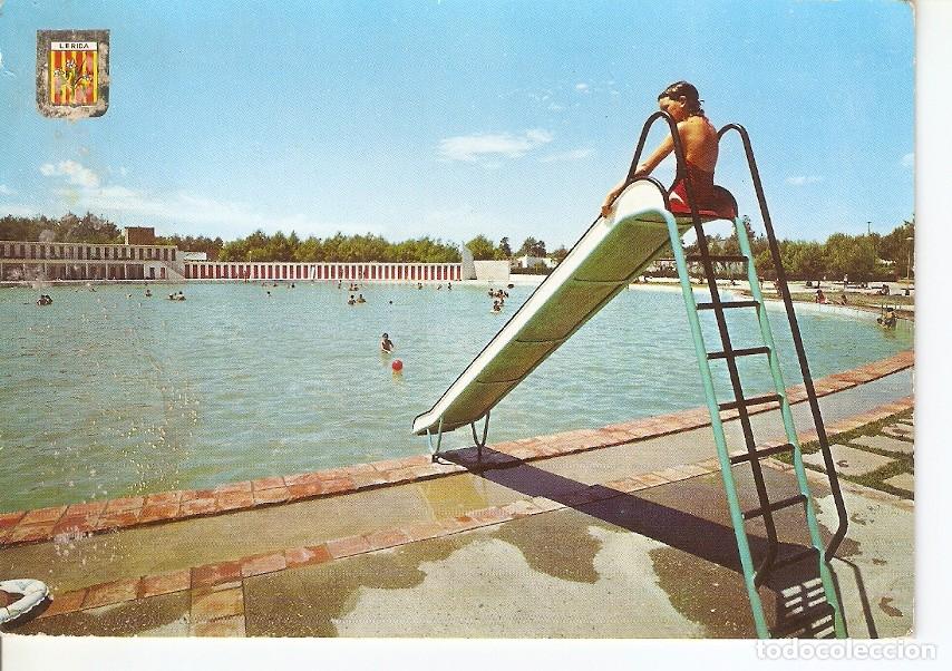Cartoline: Postal 043101 : Lleida. Parc Municipal de les Basses. Piscina Major - Varios