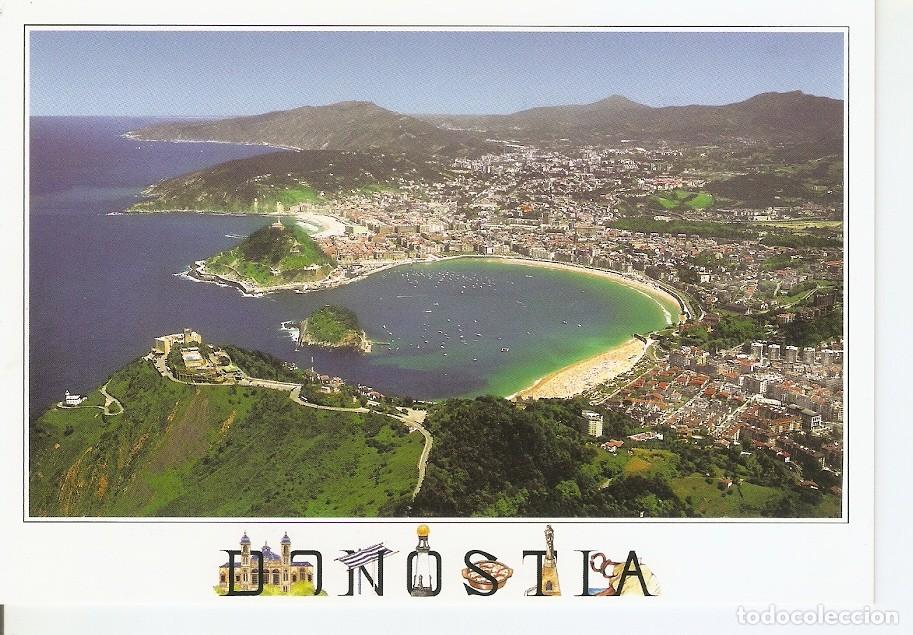 Cartes Postales: Postal 043630 : San Sebastian - Donostia. Vista aerea de San Sebastian - Varios